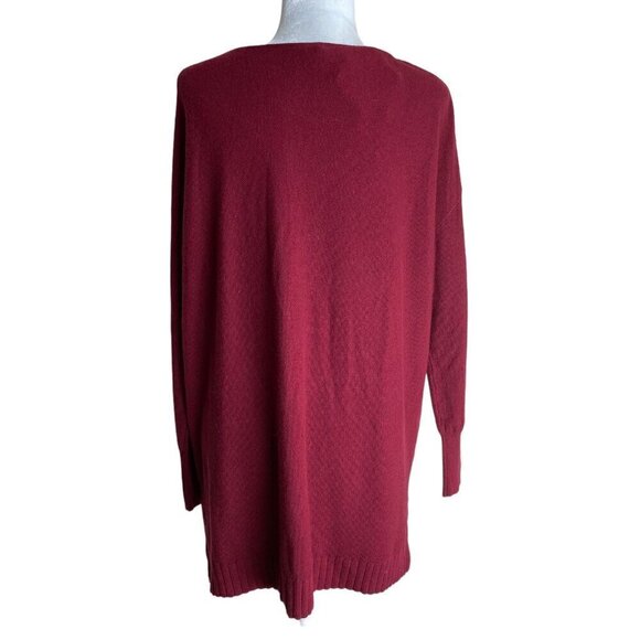 Joie Zephyrine $258 NWT CASHMERE-Blend Crew Neck Sweater in Deep Scarlet Sz S - Picture 9 of 10